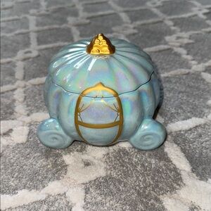Iridescent Pumpkin Carriage Cinderella Candle
